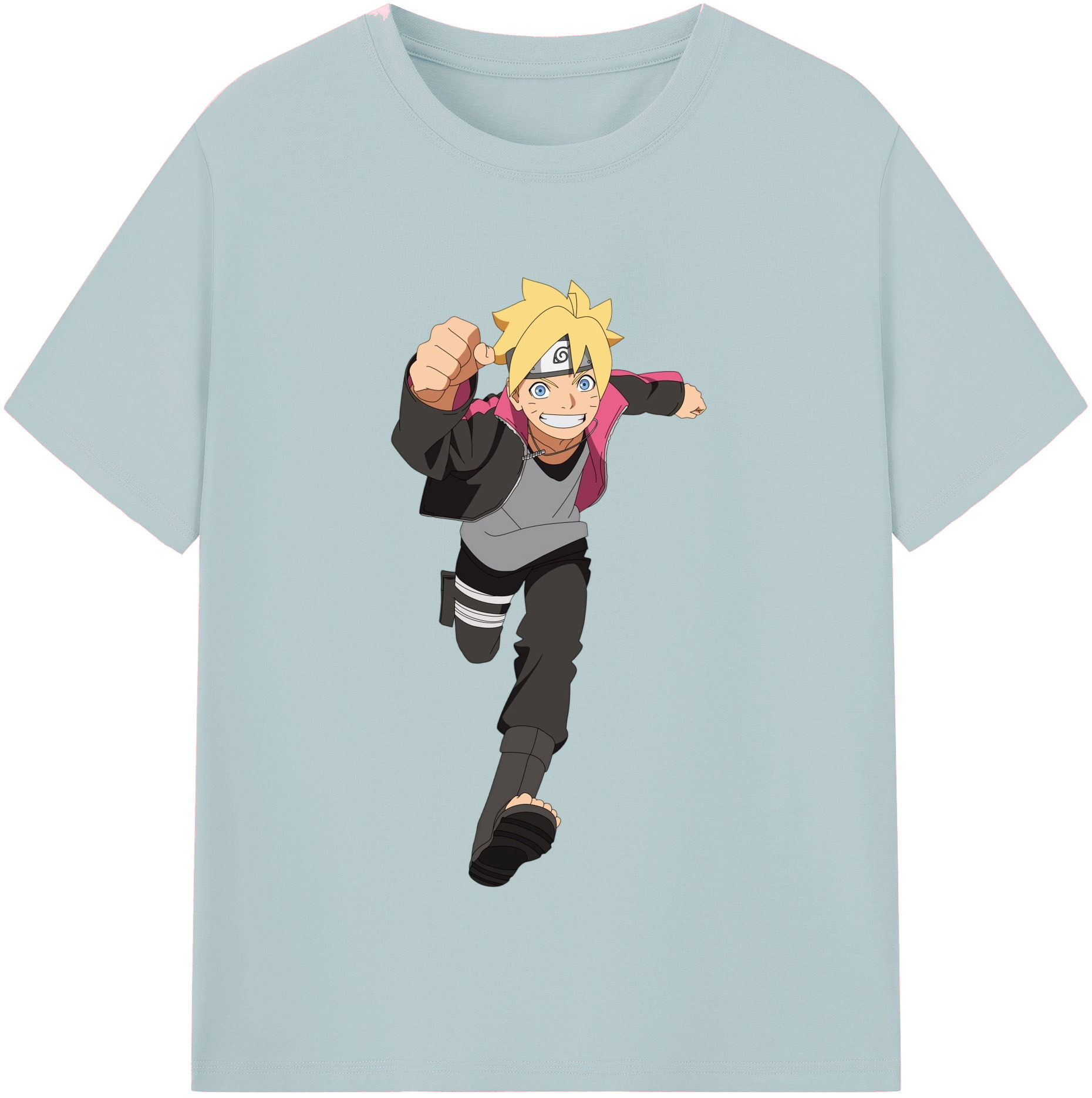 （画像用） NARUTO -ナルト- うずまき ボルト Uzumaki Boruto 綿100％半袖Tシャツ（フロントプリント）